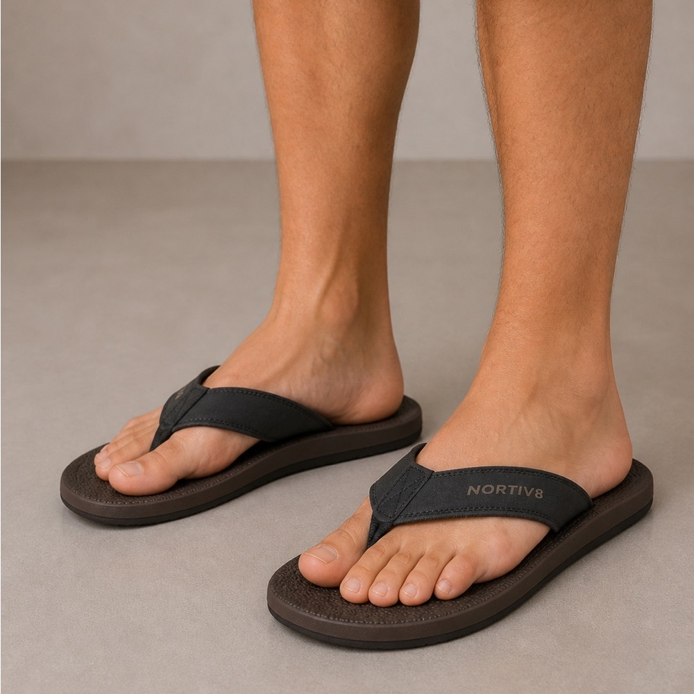 NORTIV 8 Men's Flip Flops Thong Sandals Comfortable Size 13 # bag Y-15
